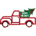 Ig Design Truck and Tree Indoor Christmas Decor 63684